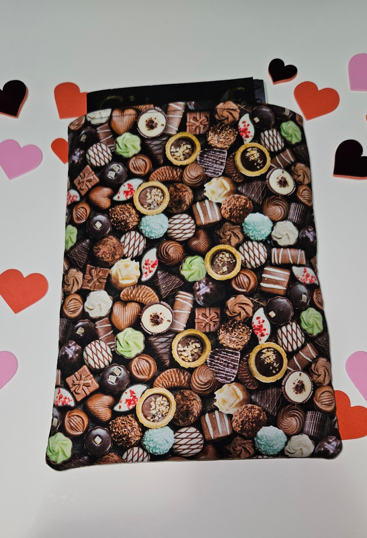 Chocolate Themed Book Sleeve, Book Protector, Book Sleeves, Gift for book lovers, bookish