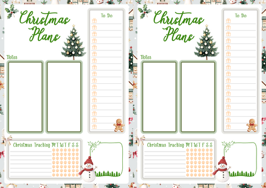 Christmas Planning Note Page, Digital Download, Printible, Personal Use Only, Christmas planning, Christmas Stationary, Chritmas Planner, Holiday Planner, Holiday Stationary