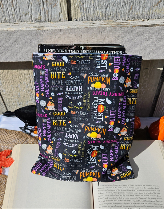 Spooky Words Collage Book Sleeve