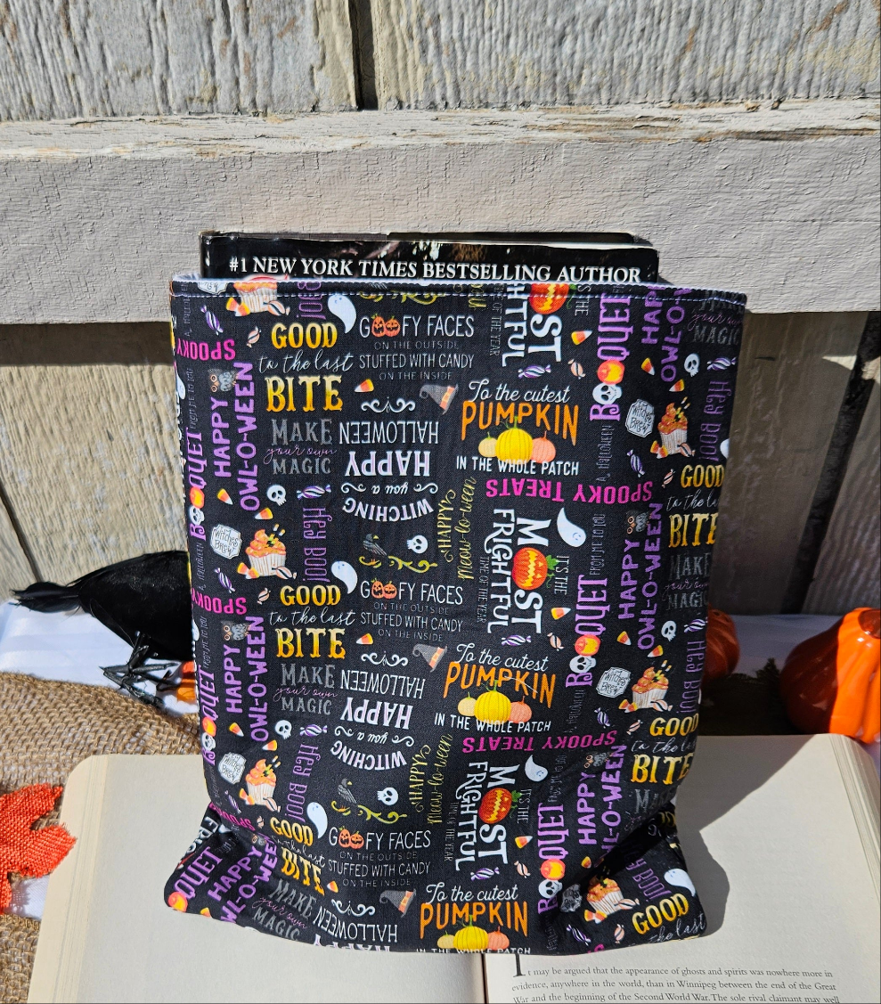 Spooky Words Collage Book Sleeve