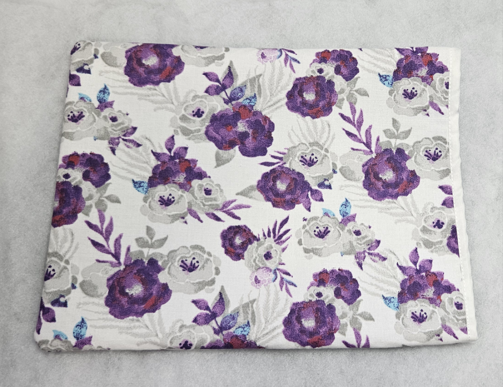 Purple, Flowers, Book Sleeves, Book Protecting, Bookish, Gifts for Book Lovers, Book Cover, Holiday Gift Idea, Christmas Gift Idea