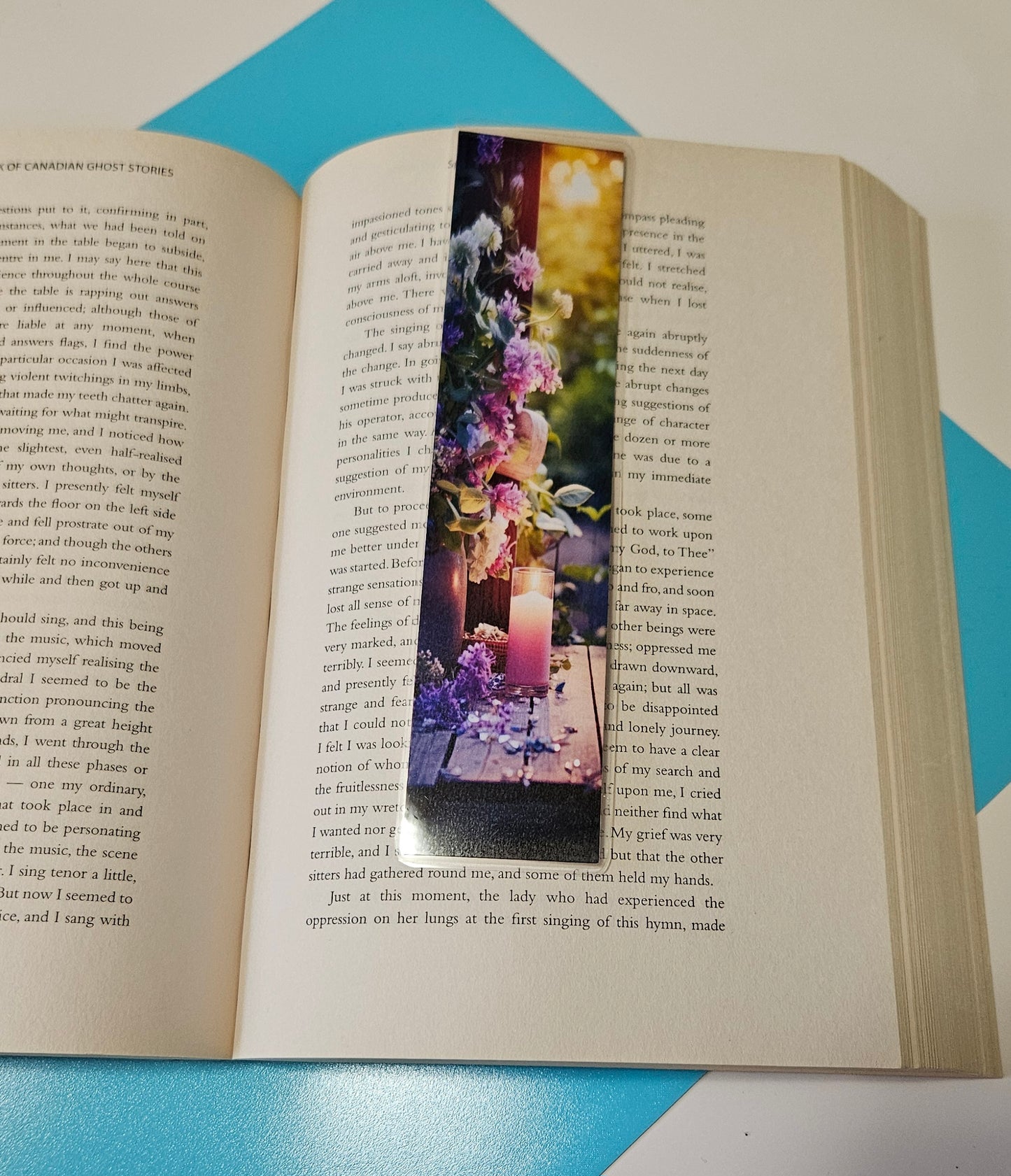 Set of 6 Relaxing Floral Garden Bookmarks