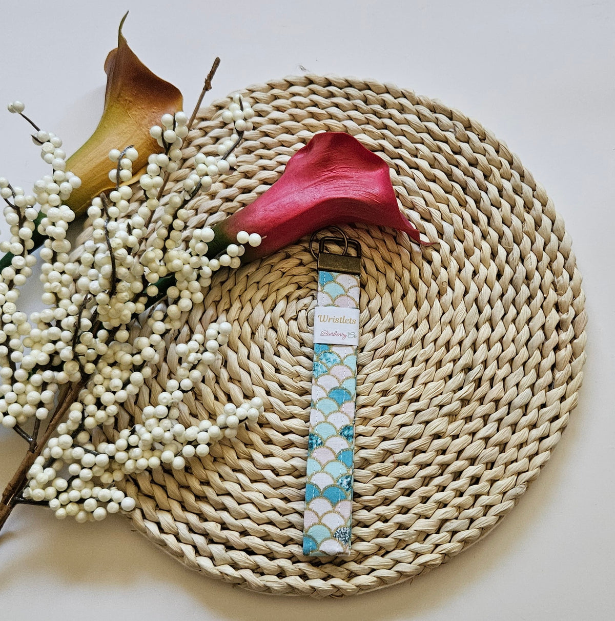 Mermaid Scales Wristlet Keychain