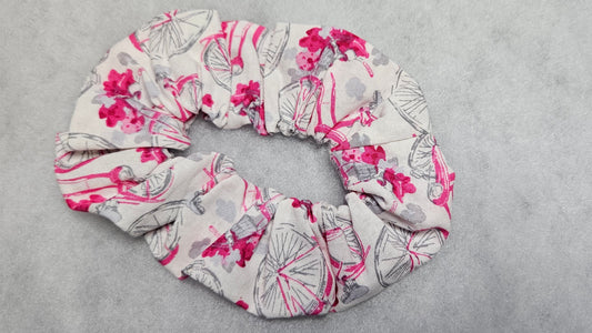 Pink Bike, Paris, Hair Scrunchies, Hair Accessories, Hair Ties, Hair Elastic, Pony tail Holder