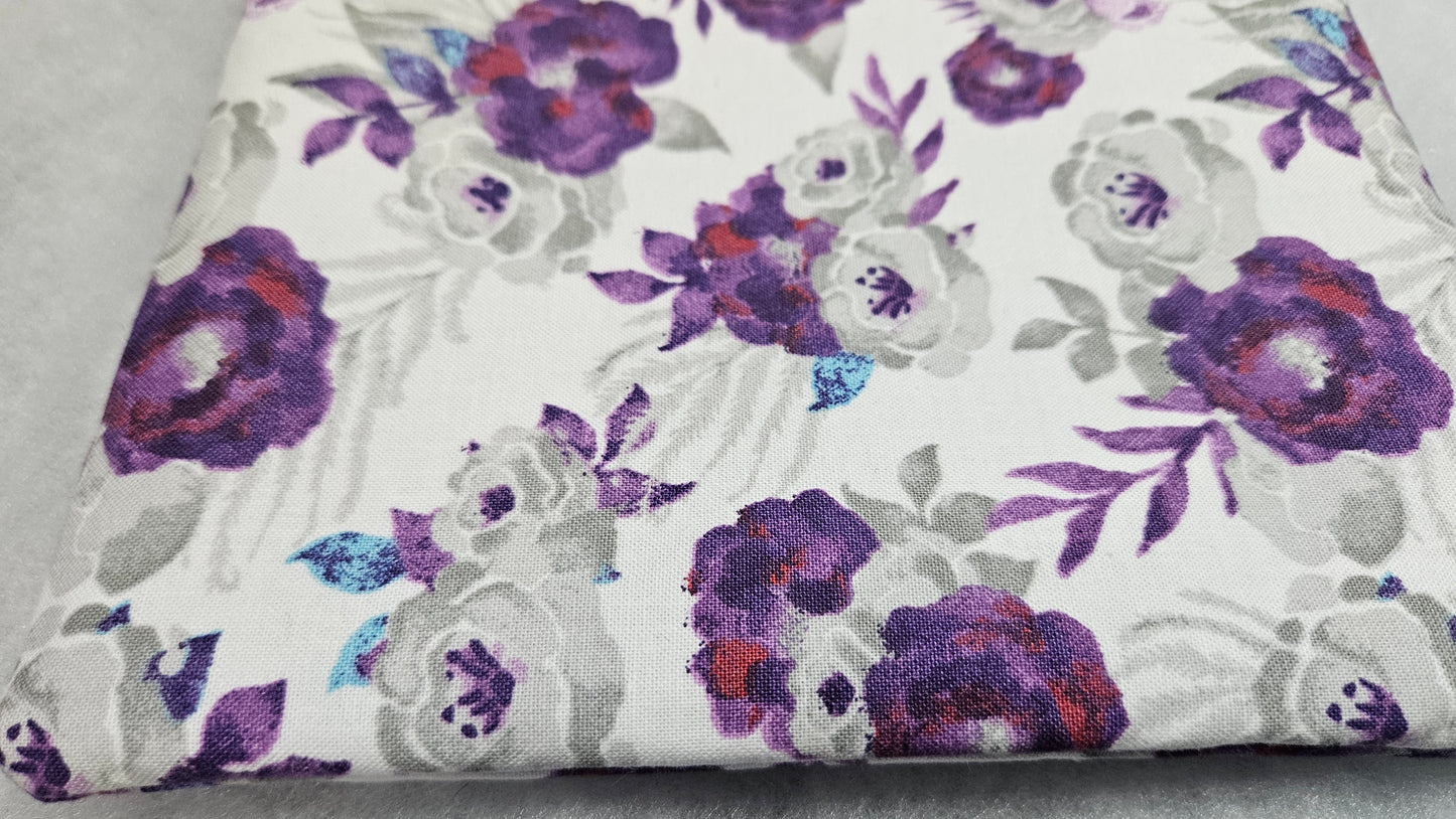 Purple, Flowers, Book Sleeves, Book Protecting, Bookish, Gifts for Book Lovers, Book Cover, Holiday Gift Idea, Christmas Gift Idea