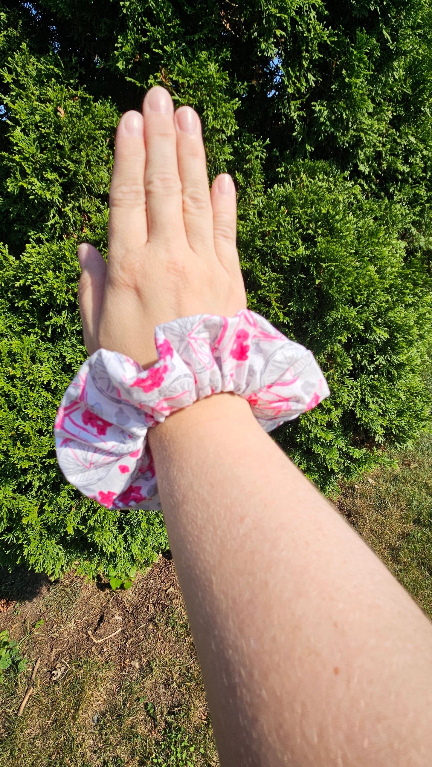 Pink Bike, Paris, Hair Scrunchies, Hair Accessories, Hair Ties, Hair Elastic, Pony tail Holder