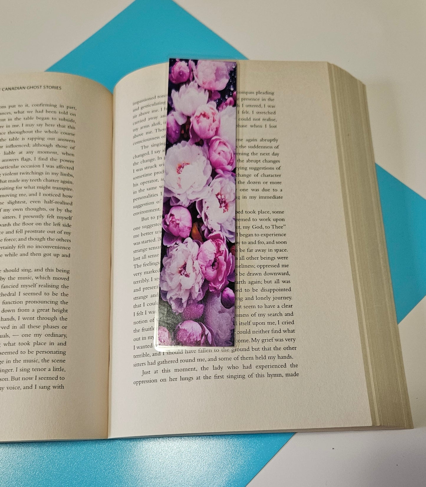 Set of 6 Romantic Florals Bookmarks for book lovers
