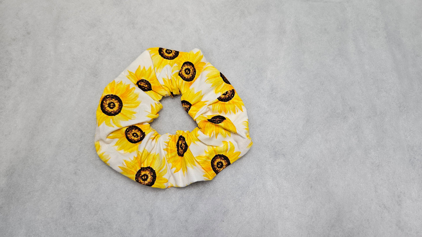 Sunflower, Hair Scrunchies, Hair Accessories, Hair ties, Hair Elastic, Pony Tail Holder