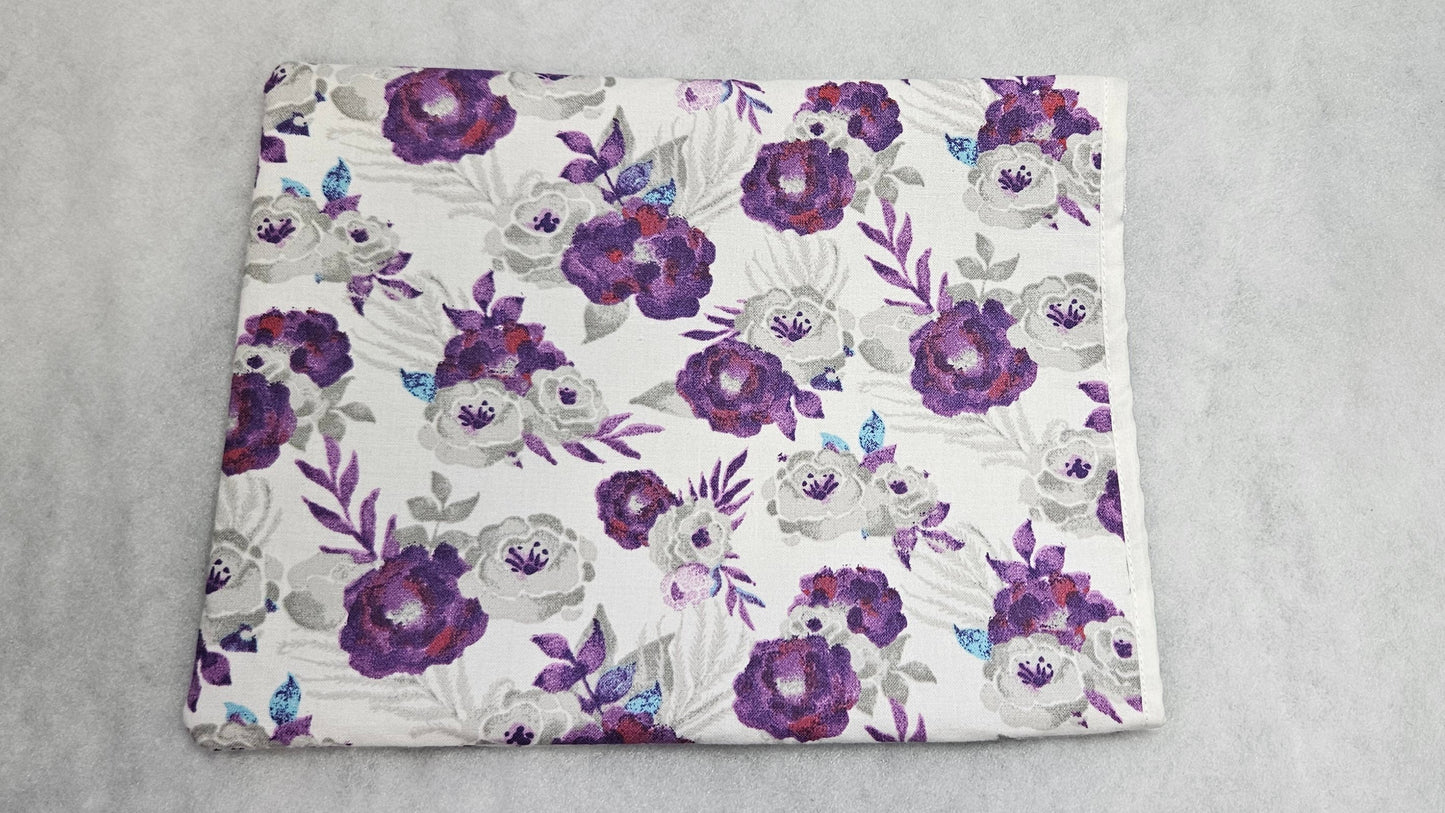 Purple, Flowers, Book Sleeves, Book Protecting, Bookish, Gifts for Book Lovers, Book Cover, Holiday Gift Idea, Christmas Gift Idea