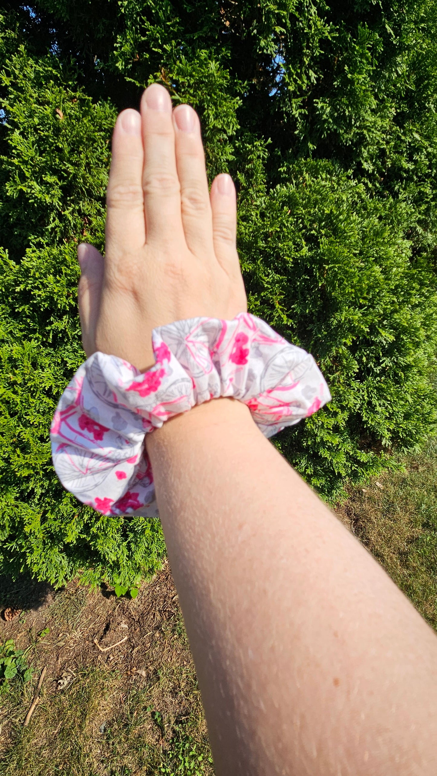 Pink Bike, Paris, Hair Scrunchies, Hair Accessories, Hair Ties, Hair Elastic, Pony tail Holder