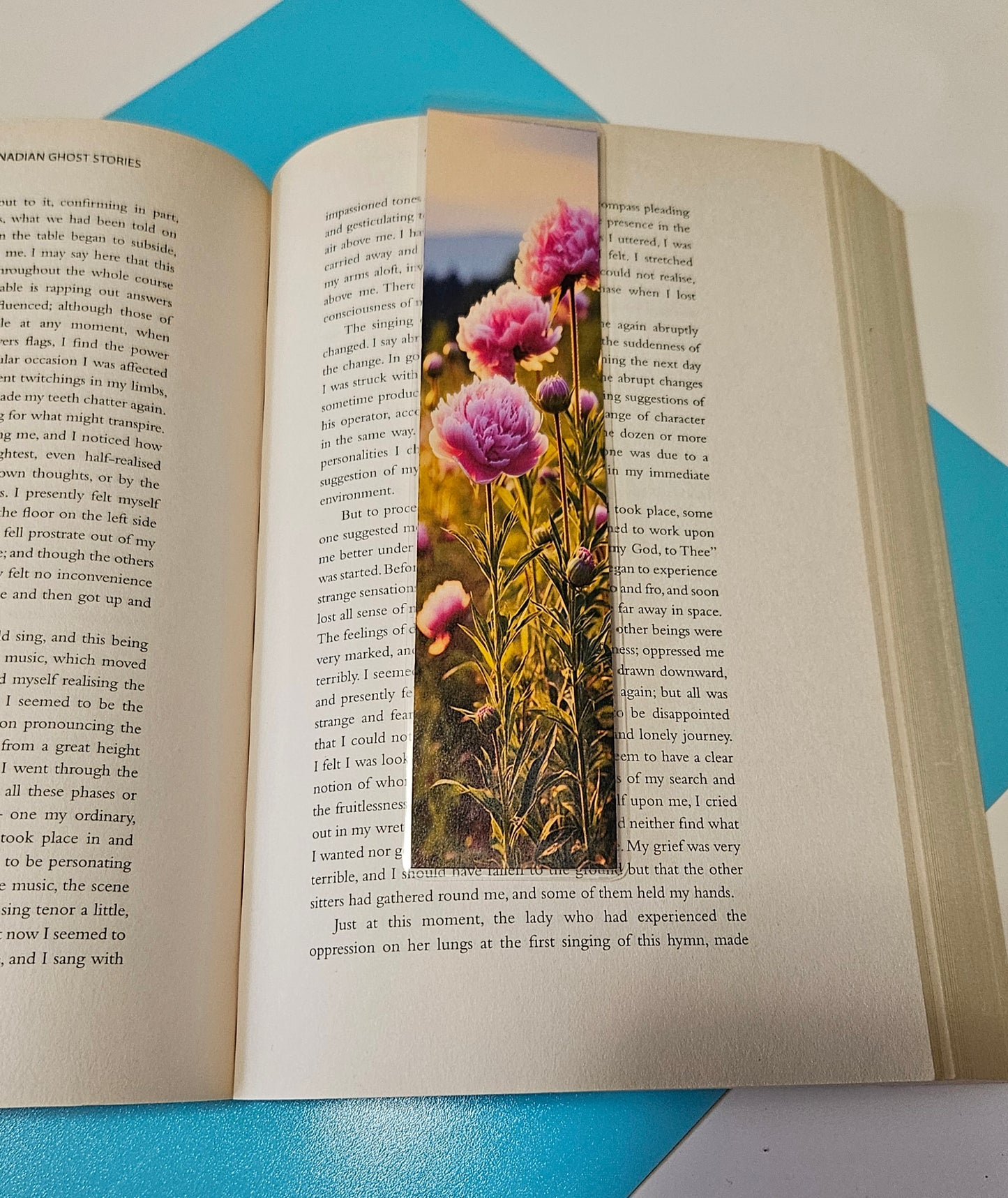 Set of 6 Relaxing Floral Garden Bookmarks