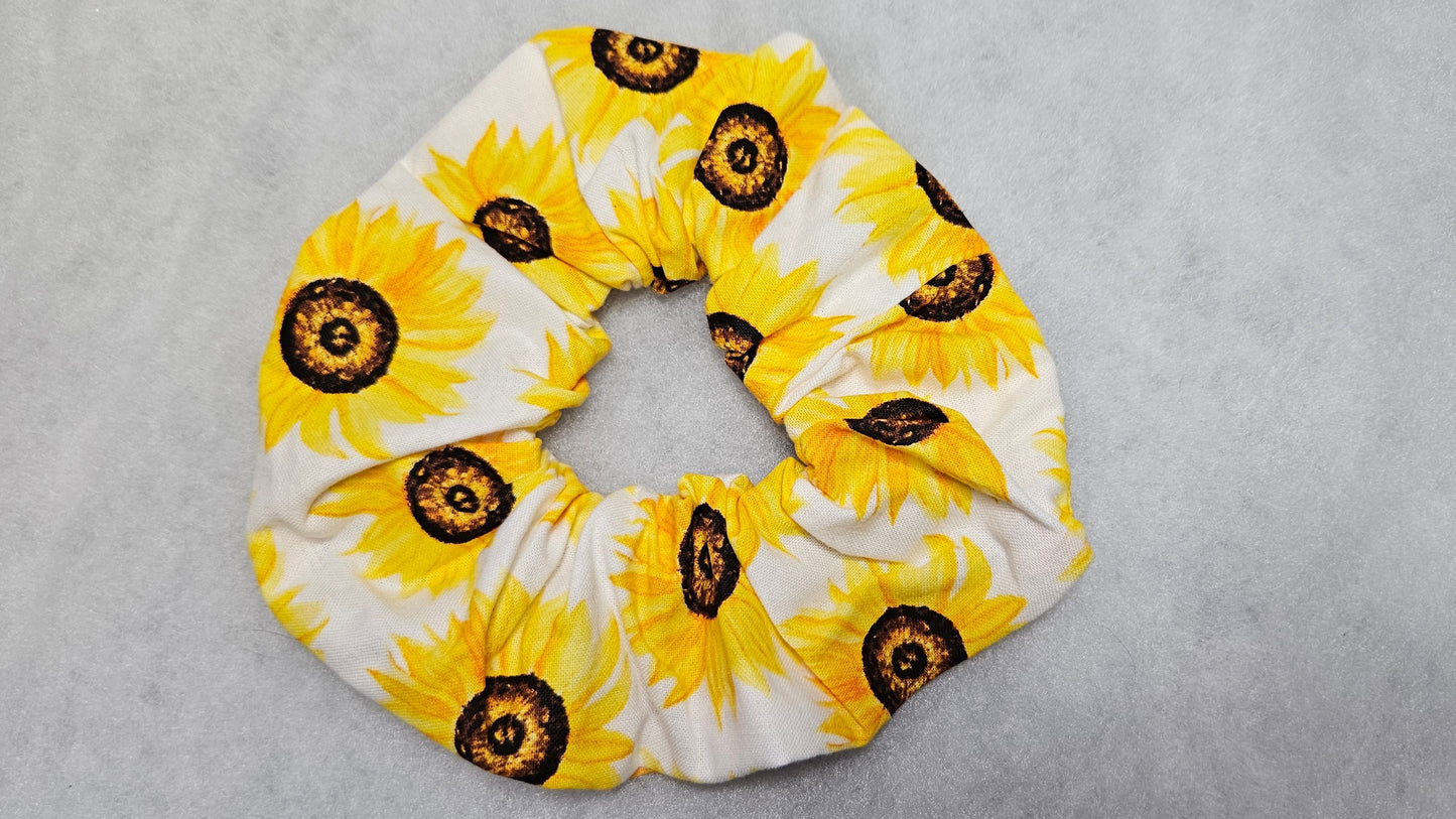 Sunflower, Hair Scrunchies, Hair Accessories, Hair ties, Hair Elastic, Pony Tail Holder