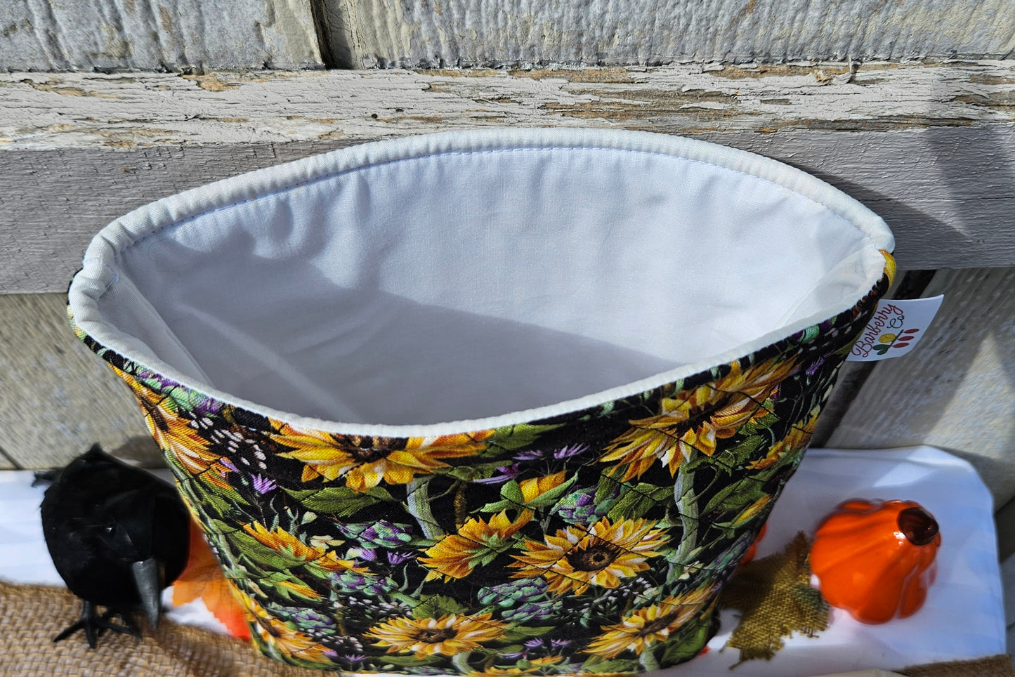 Quilted Sunflowers Book Sleeve