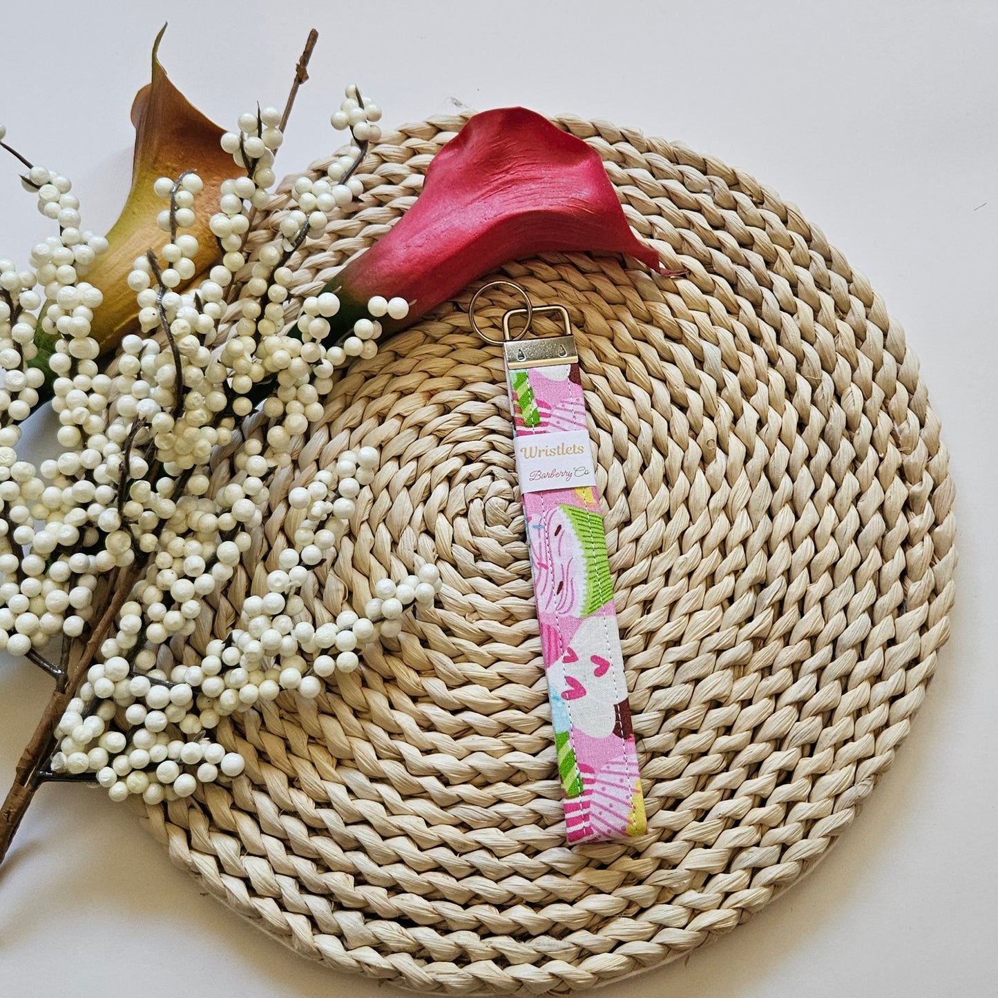 Cupcake Wristlet Keychain