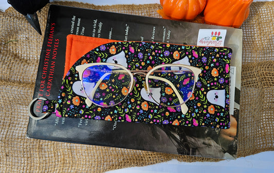 Autumn Garden Ghosts Reading Glasses Case