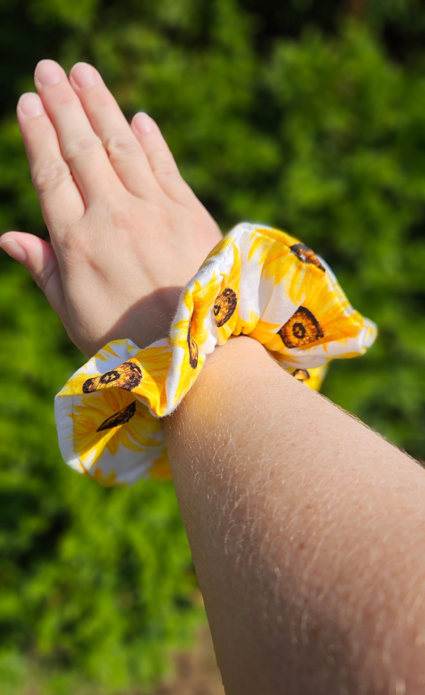 Sunflower, Hair Scrunchies, Hair Accessories, Hair ties, Hair Elastic, Pony Tail Holder