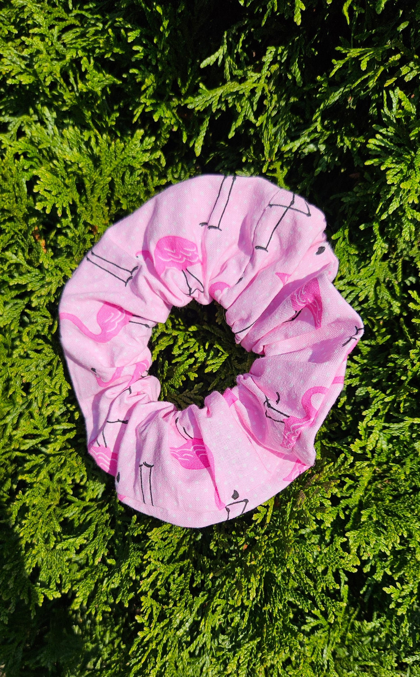 Pink Flamingo, Hair Scrunchies, Hair Accessories, Hair Ties, Hair Elastic, Pony Tail Holder