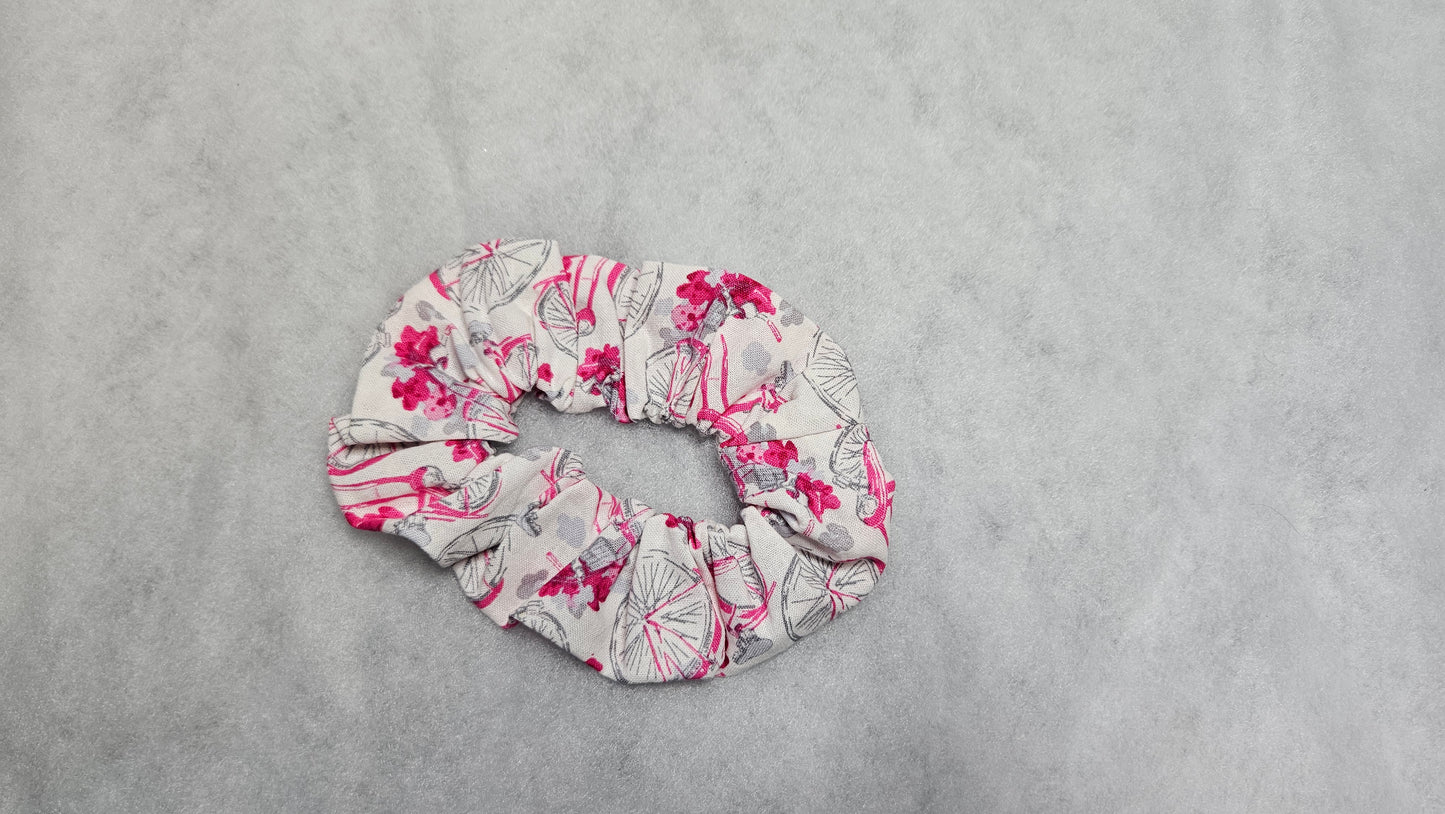 Pink Bike, Paris, Hair Scrunchies, Hair Accessories, Hair Ties, Hair Elastic, Pony tail Holder