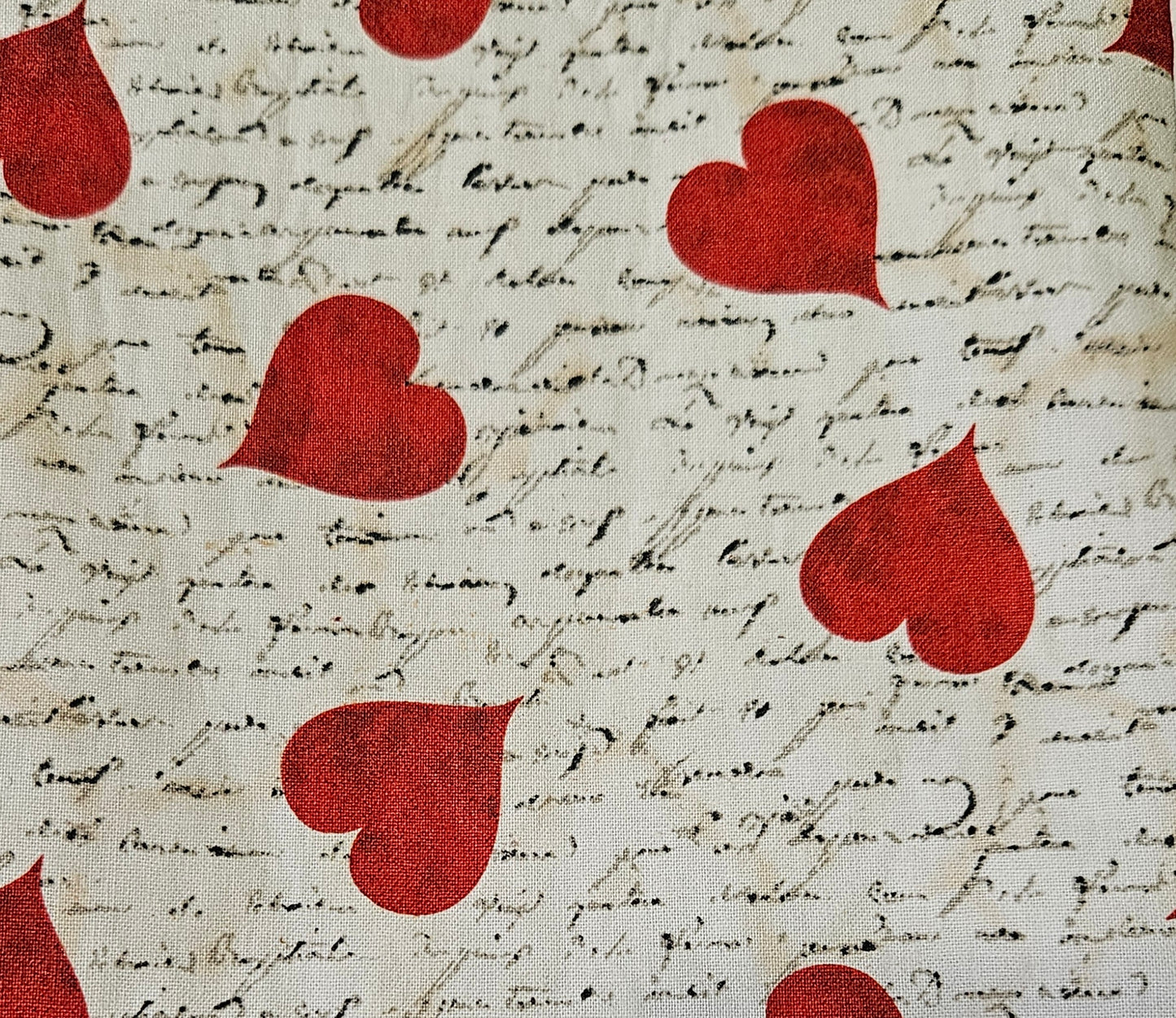 Romantic Hearts and Letter Book Sleeve for book lovers
