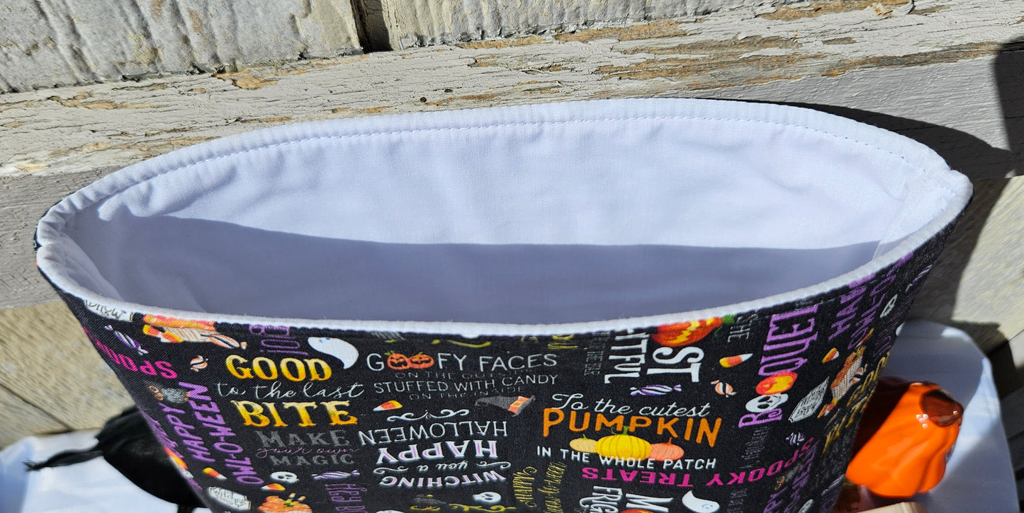 Spooky Words Collage Book Sleeve