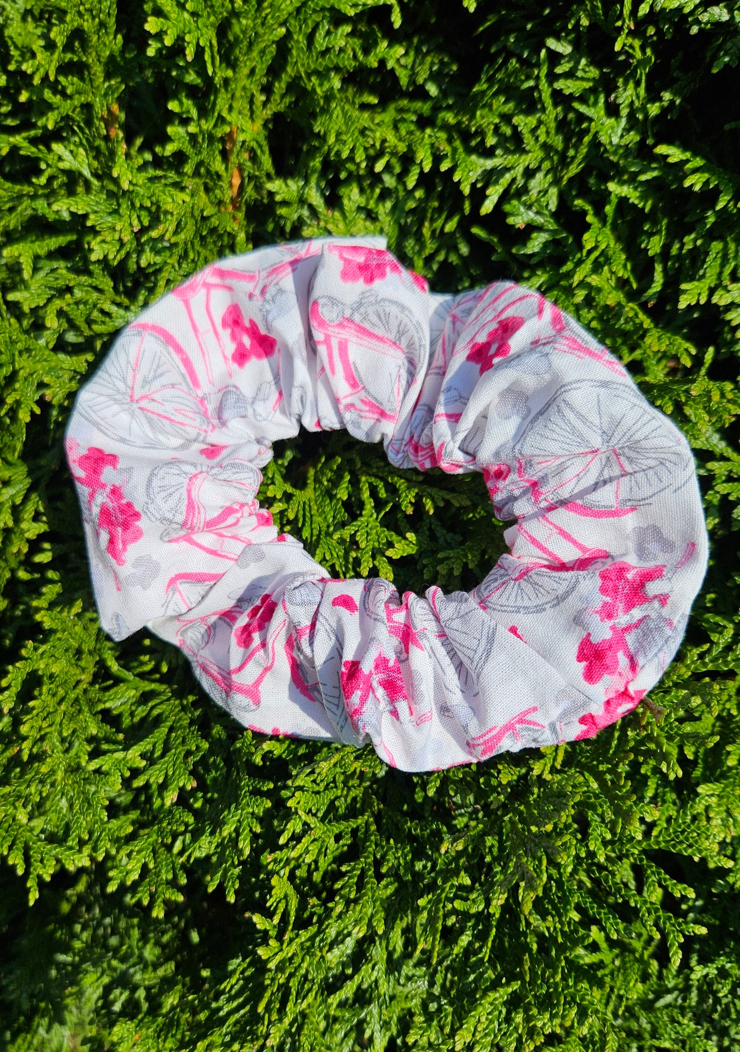 Pink Bike, Paris, Hair Scrunchies, Hair Accessories, Hair Ties, Hair Elastic, Pony tail Holder