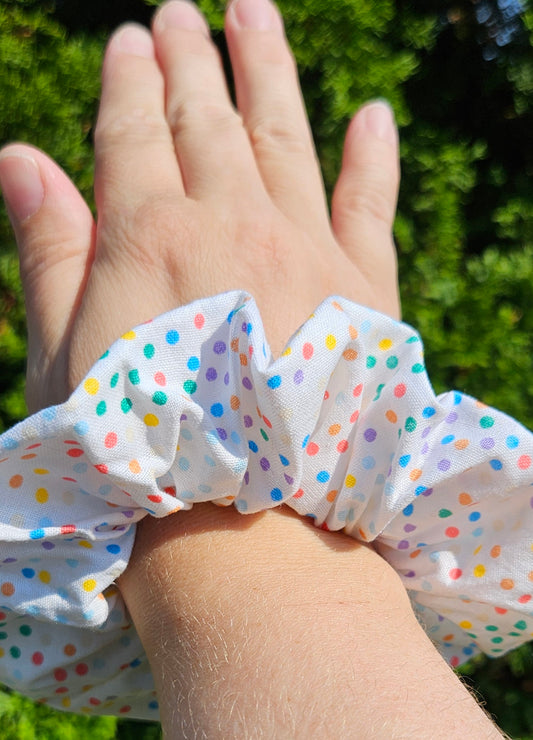 Birthday Poke Dot, Hair Scrunchies, Hair Accessories, Hair Ties, Hair Elastic, Pony Tail Holder