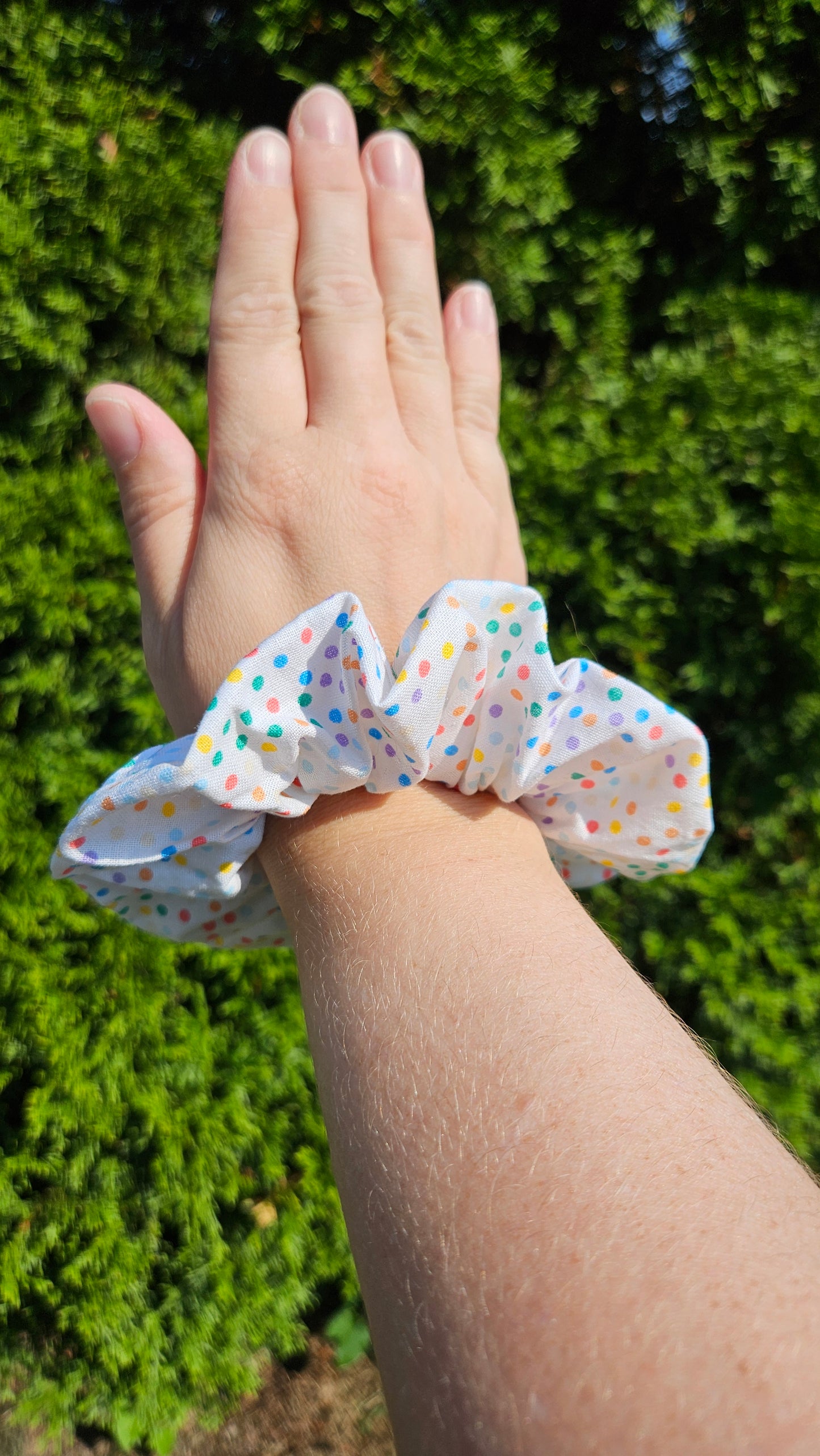 Birthday Poke Dot, Hair Scrunchies, Hair Accessories, Hair Ties, Hair Elastic, Pony Tail Holder