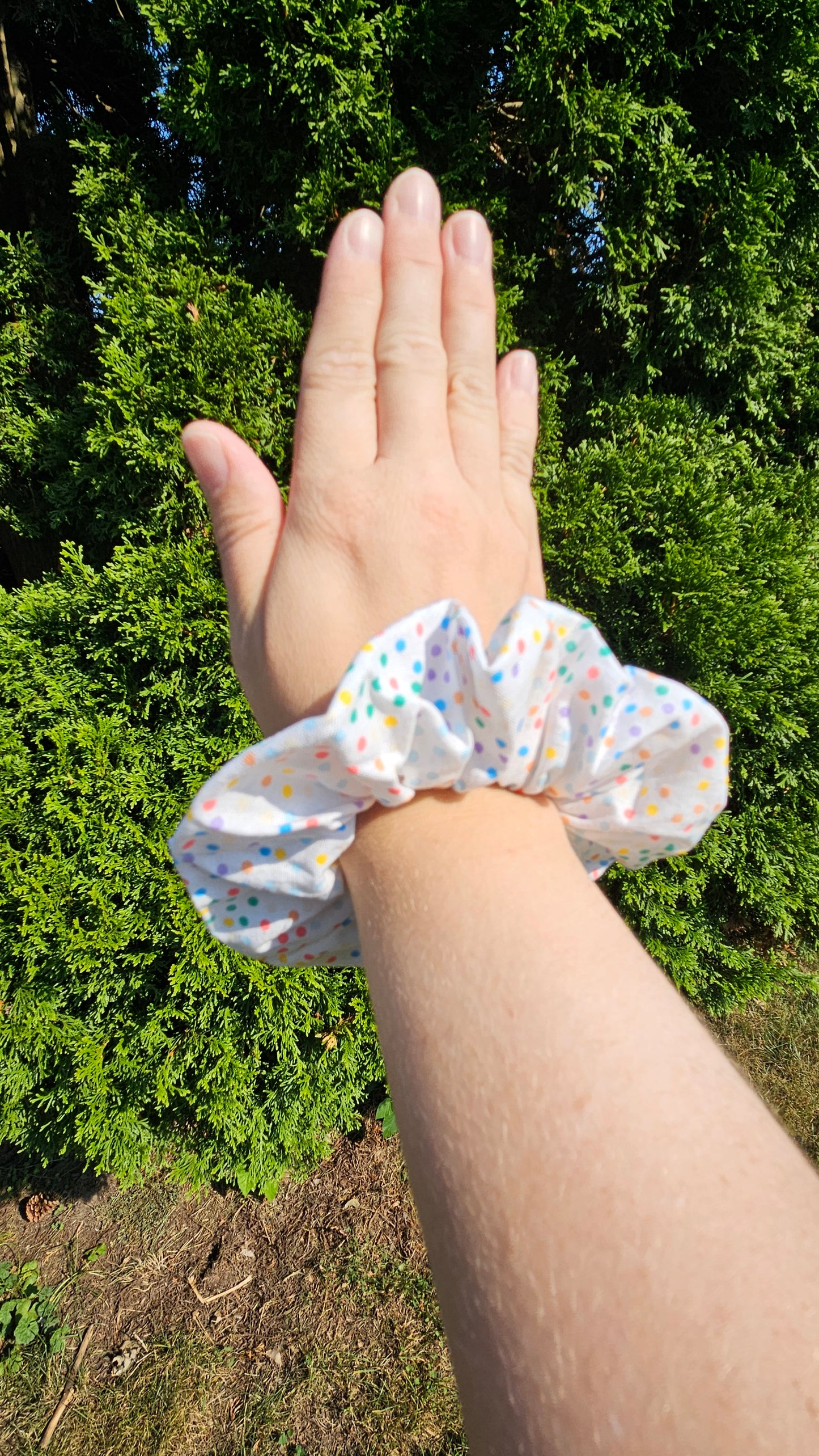 Birthday Poke Dot, Hair Scrunchies, Hair Accessories, Hair Ties, Hair Elastic, Pony Tail Holder
