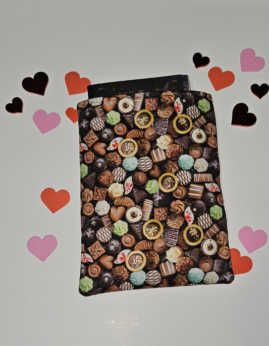 Chocolate Themed Book Sleeve, Book Protector, Book Sleeves, Gift for book lovers, bookish
