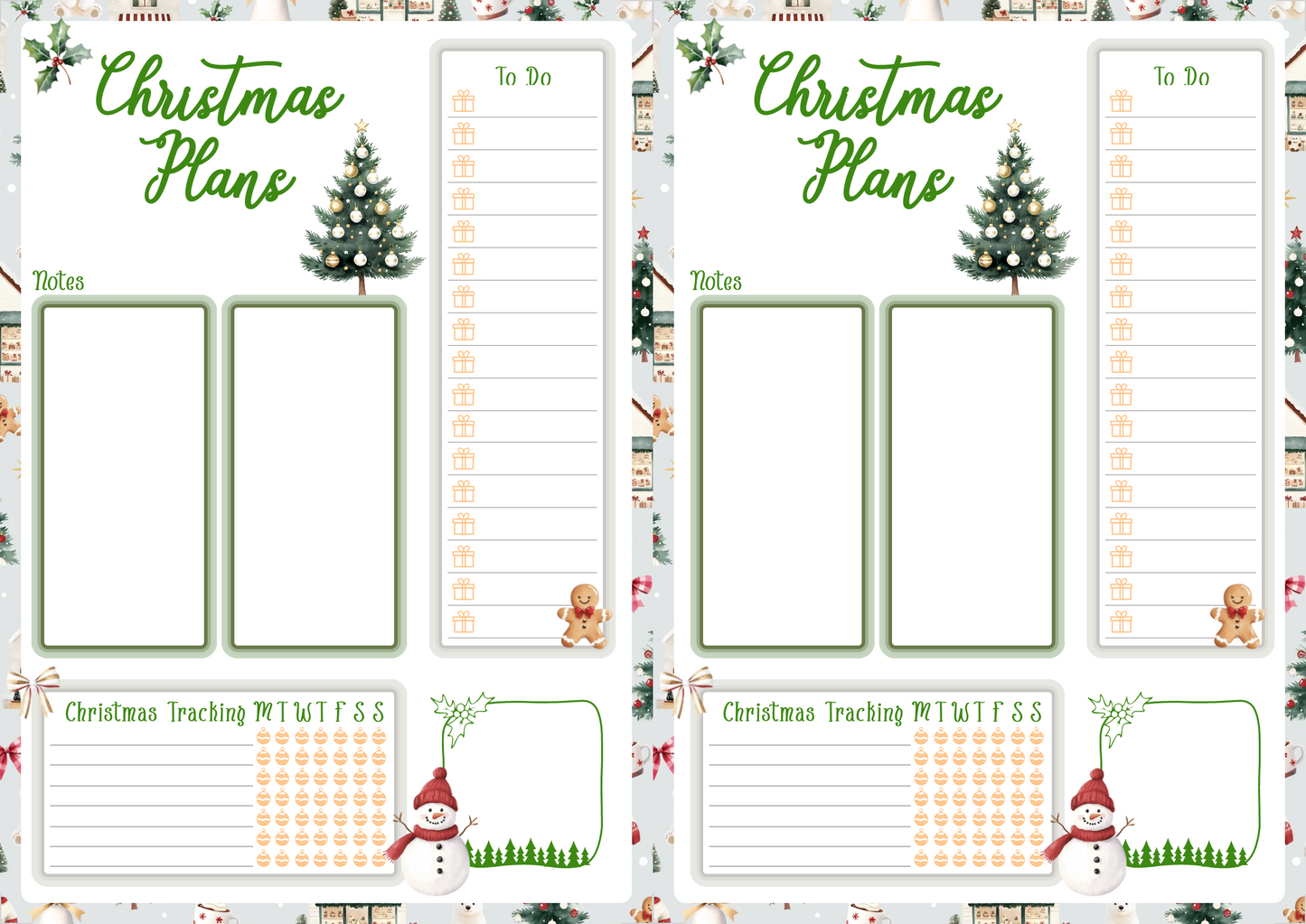 Christmas Planning Note Page, Digital Download, Printible, Personal Use Only, Christmas planning, Christmas Stationary, Chritmas Planner, Holiday Planner, Holiday Stationary
