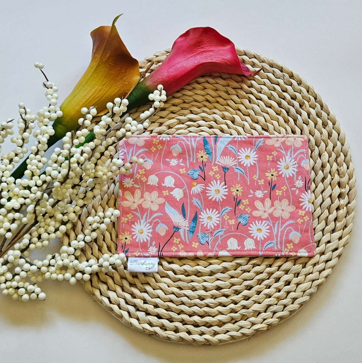 Pastel Florals Mug Rug Coaster