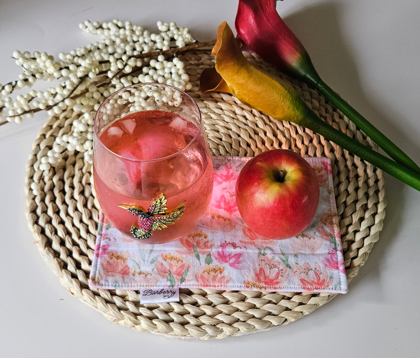 Pastel Florals Mug Rug
