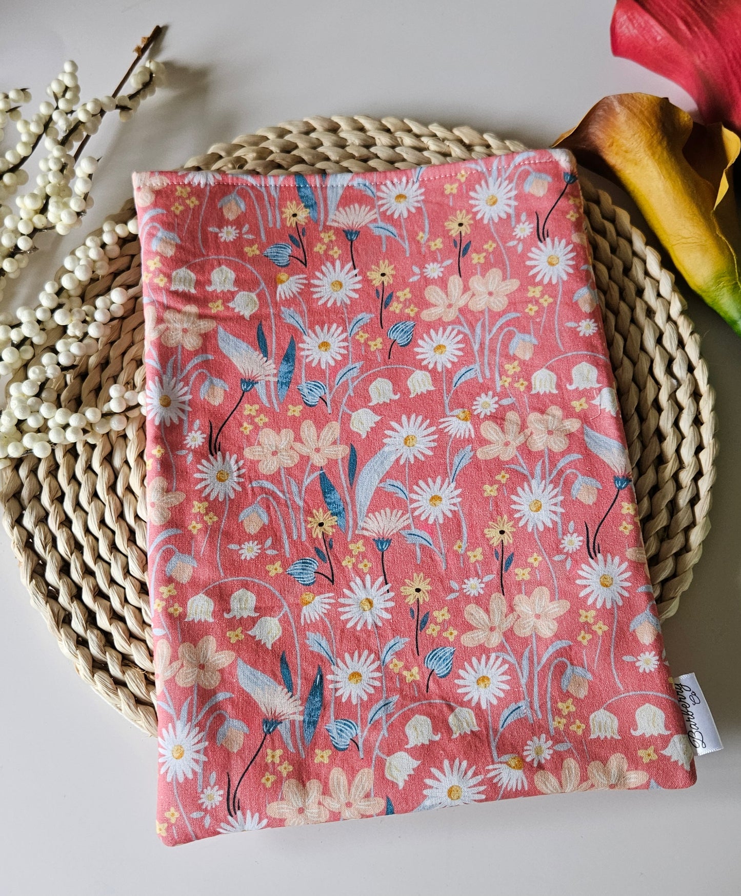 Pink Florals Book Sleeve