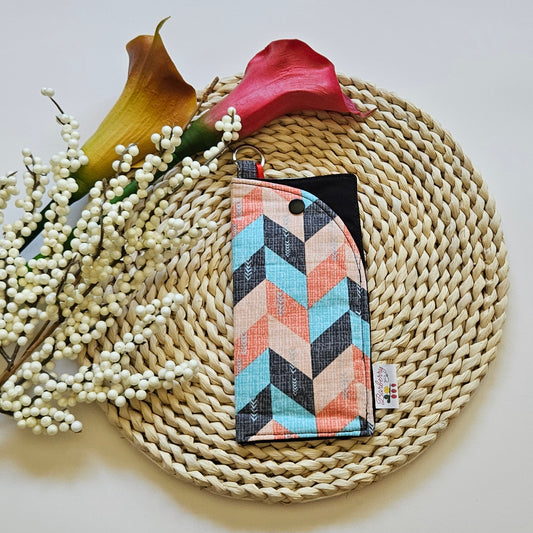 "Tribal" Reading glasses Fabric Cases with keychain loop