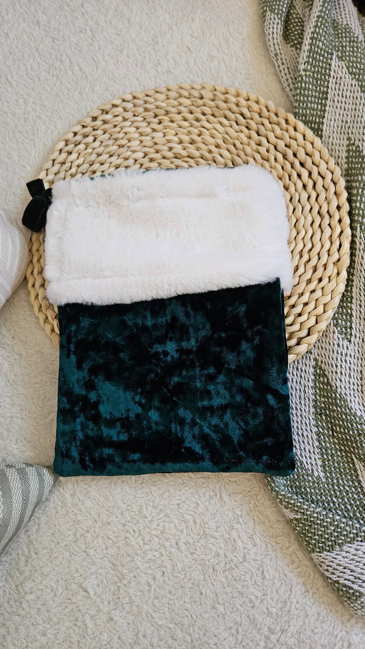 Green Christmas Stocking BookSleeve