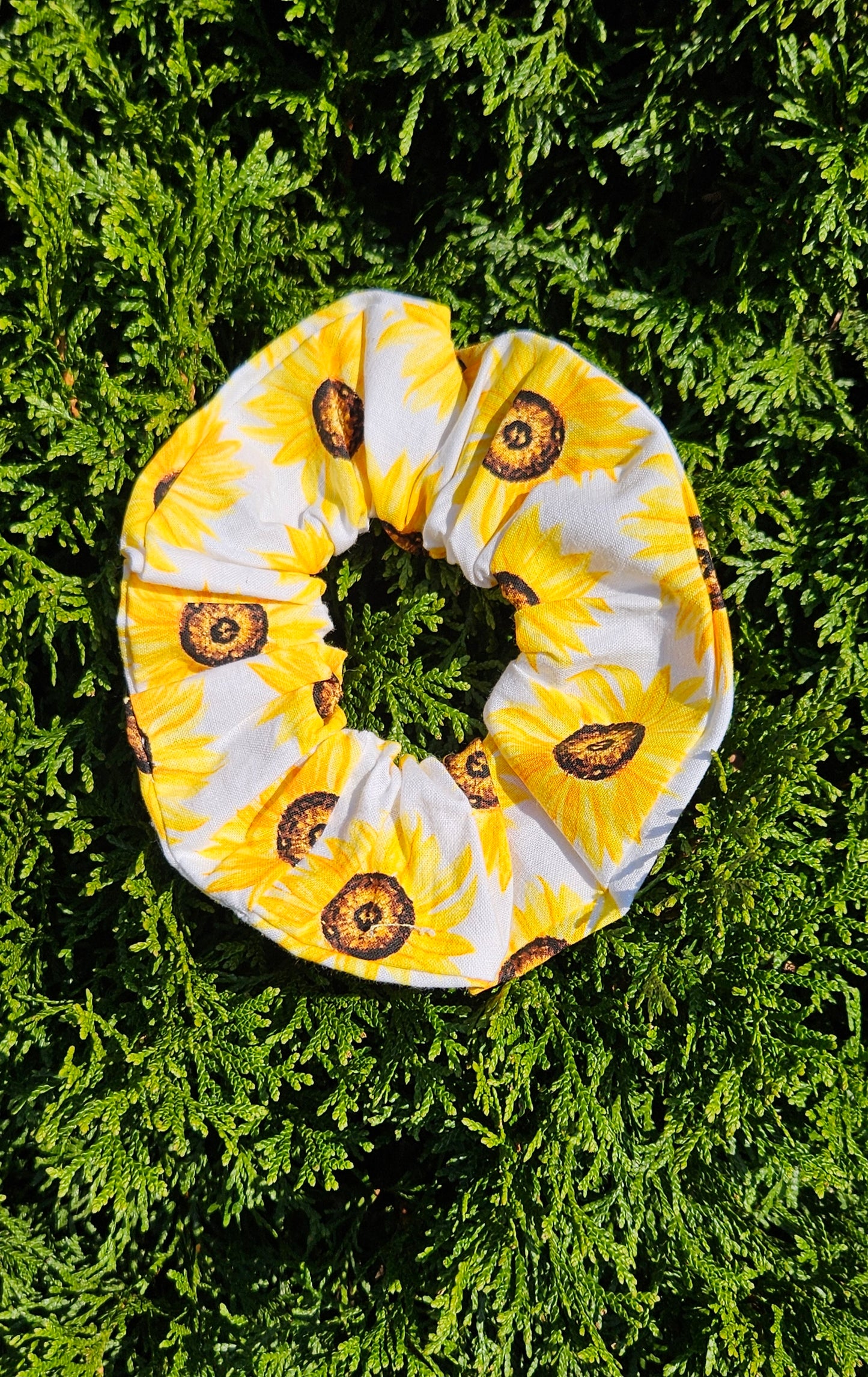 Sunflower, Hair Scrunchies, Hair Accessories, Hair ties, Hair Elastic, Pony Tail Holder
