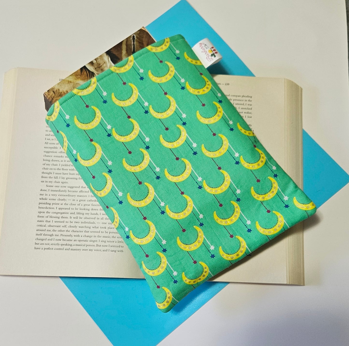 Crescent Moon Book Sleeve for book lovers