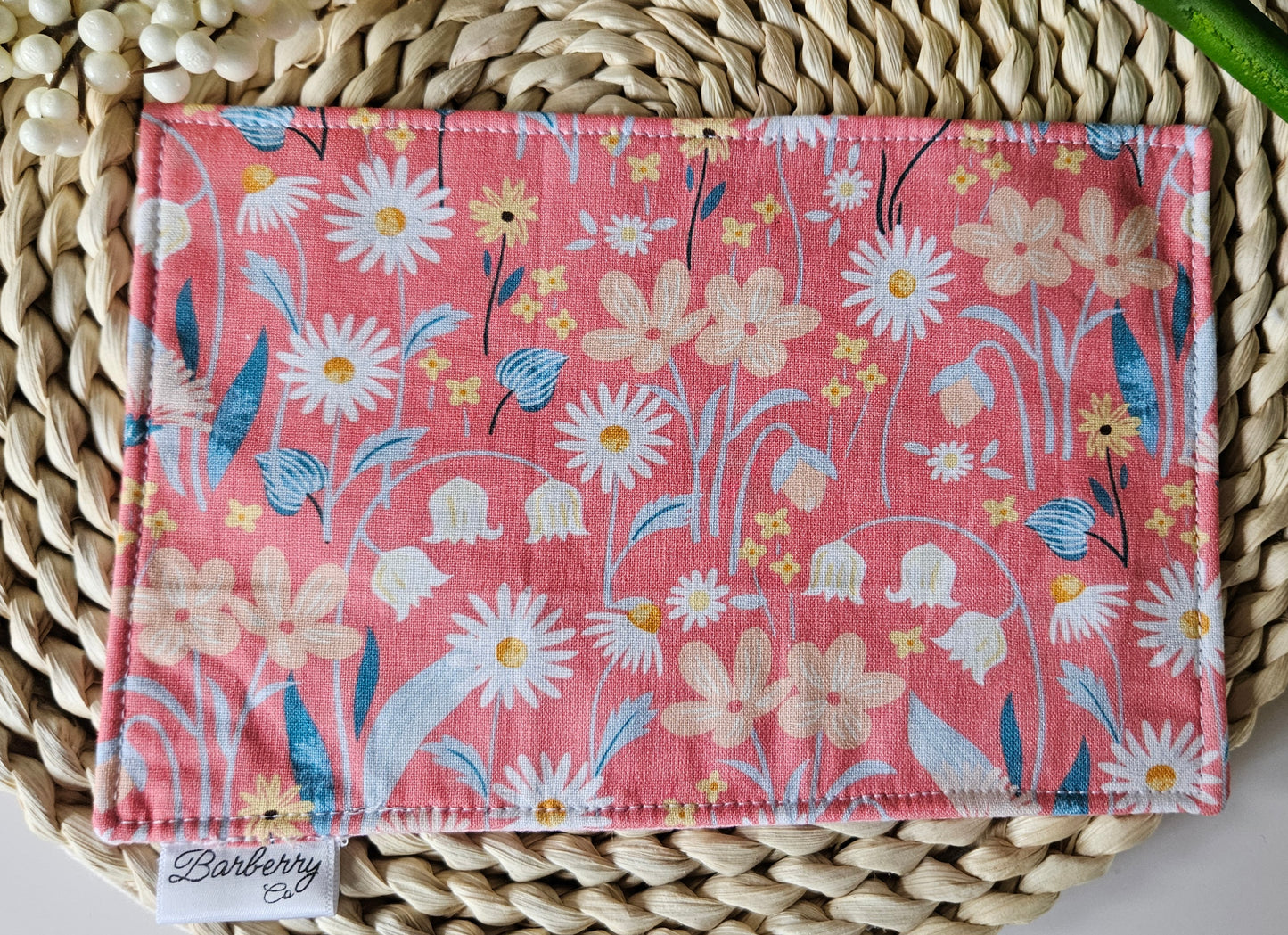 Pink Florals Mug Rug Coaster