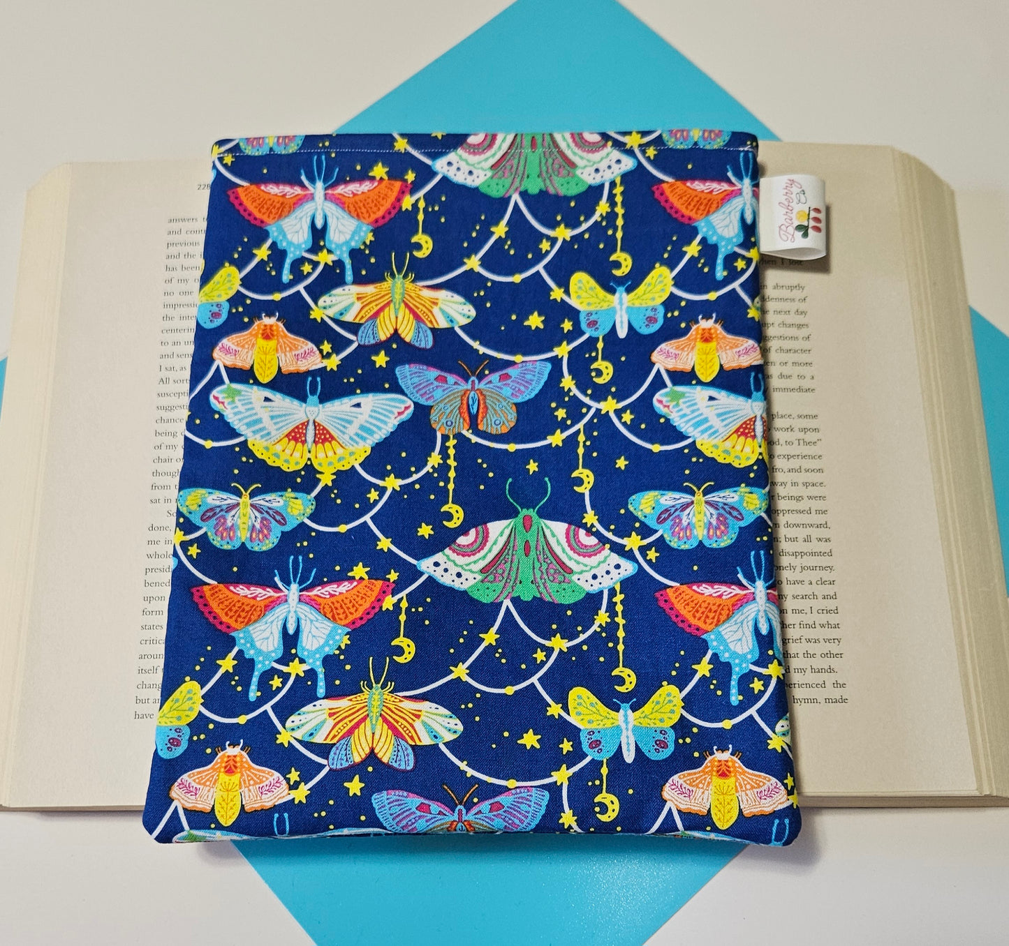 Blue Night Moth Book Sleeve for Book lovers