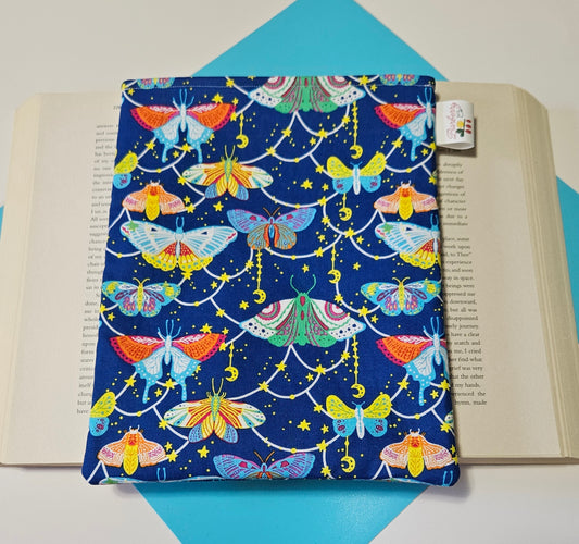 Blue Night Moth Book Sleeve for Book lovers