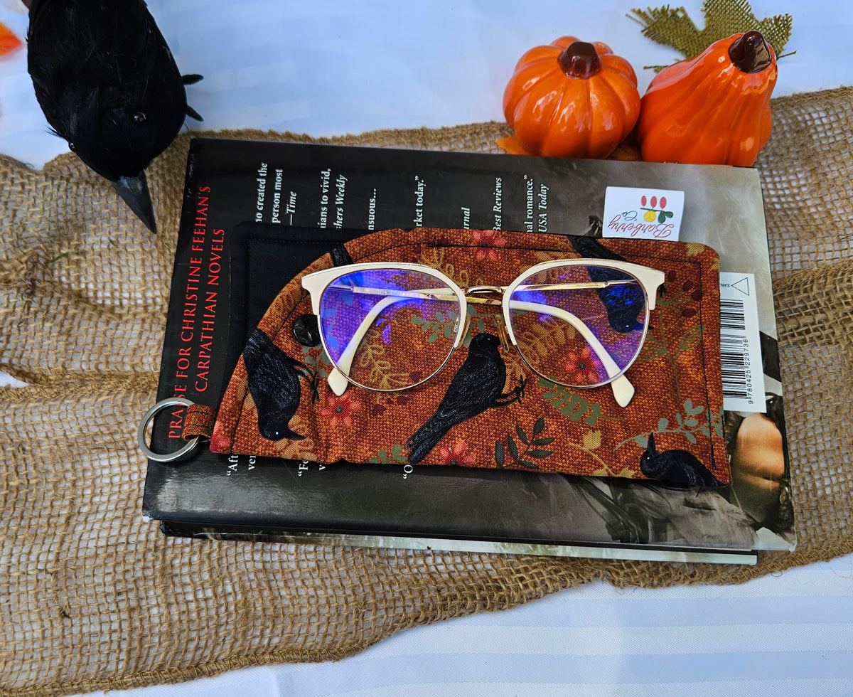 Harvest Crow Reading Glasses Case