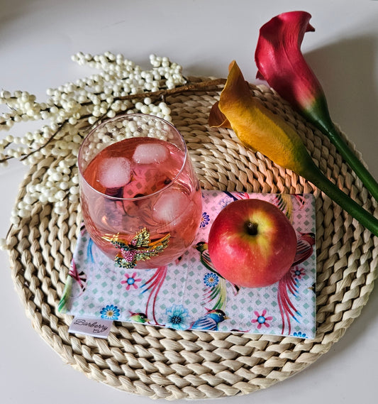 Fancy Birds Mug Rug Coaster