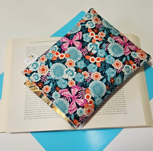 Floral Butterfly Book Sleeve for book lovers
