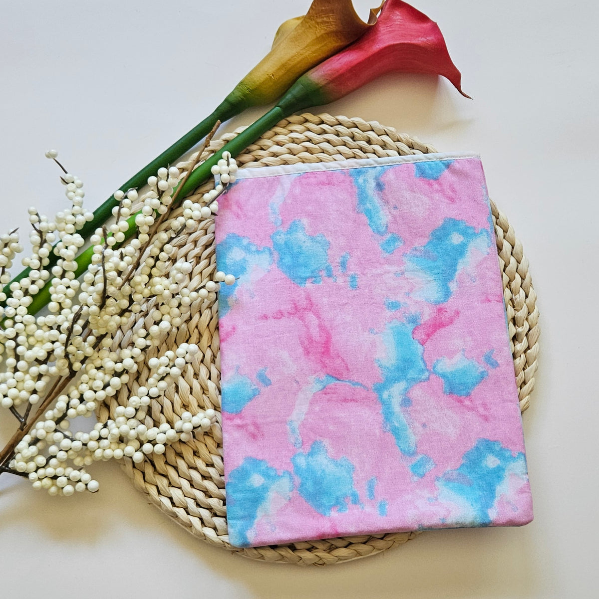 Tye Dye,Pink, Blue, Book Sleeves, Book Protecting, Bookish, Gifts for Book Lovers, Book Cover, Holiday Gift Idea, Christmas Gift Idea
