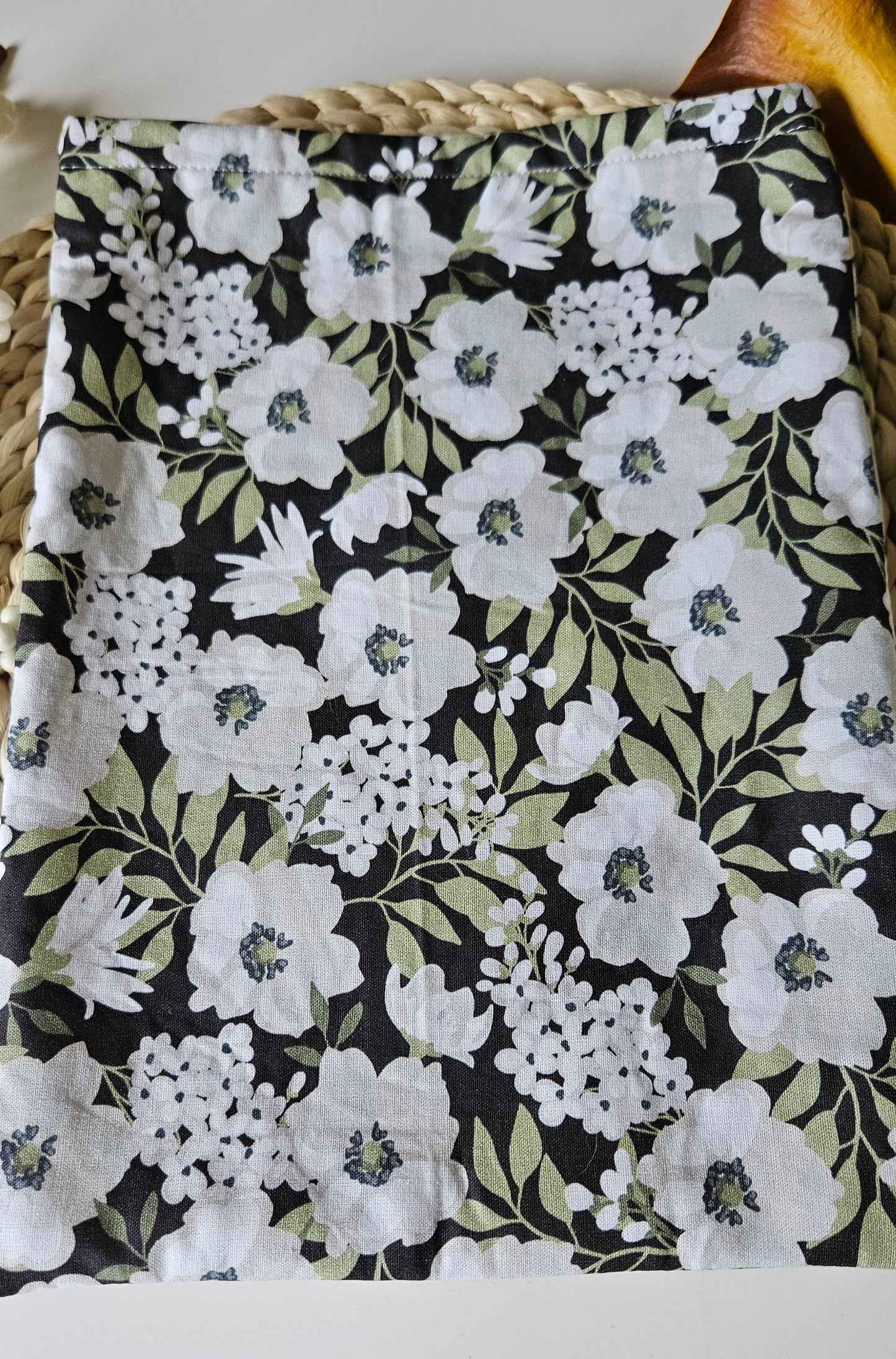 White Florals Book Sleeve