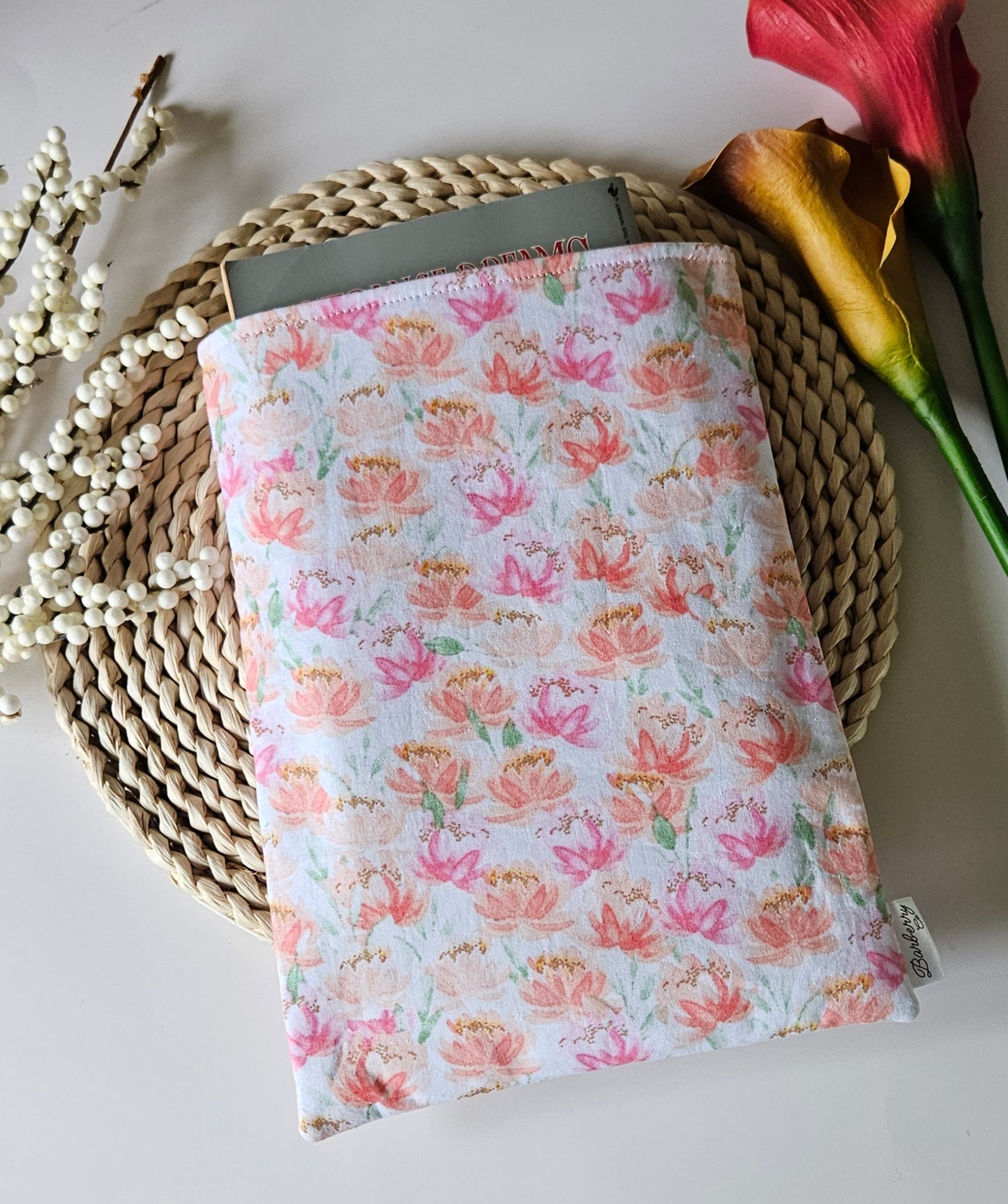 Pastel Florals Book Sleeve