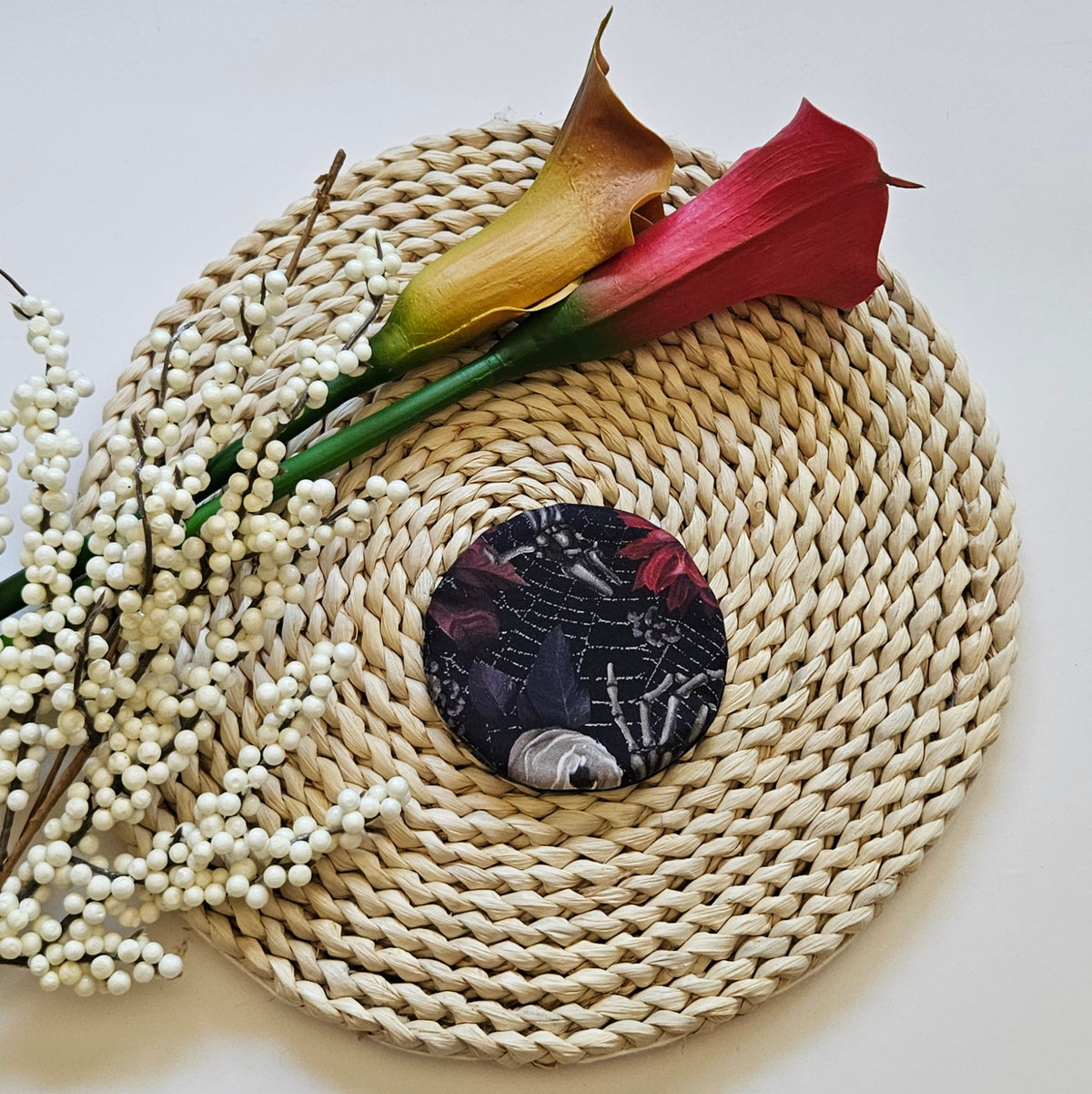 Dark Romance Wine Glass Coaster