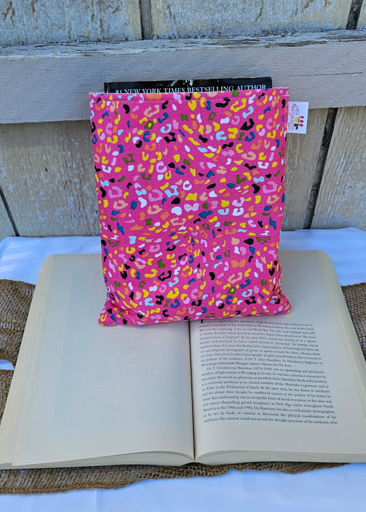 Pink Cheetah Print Book Sleeve