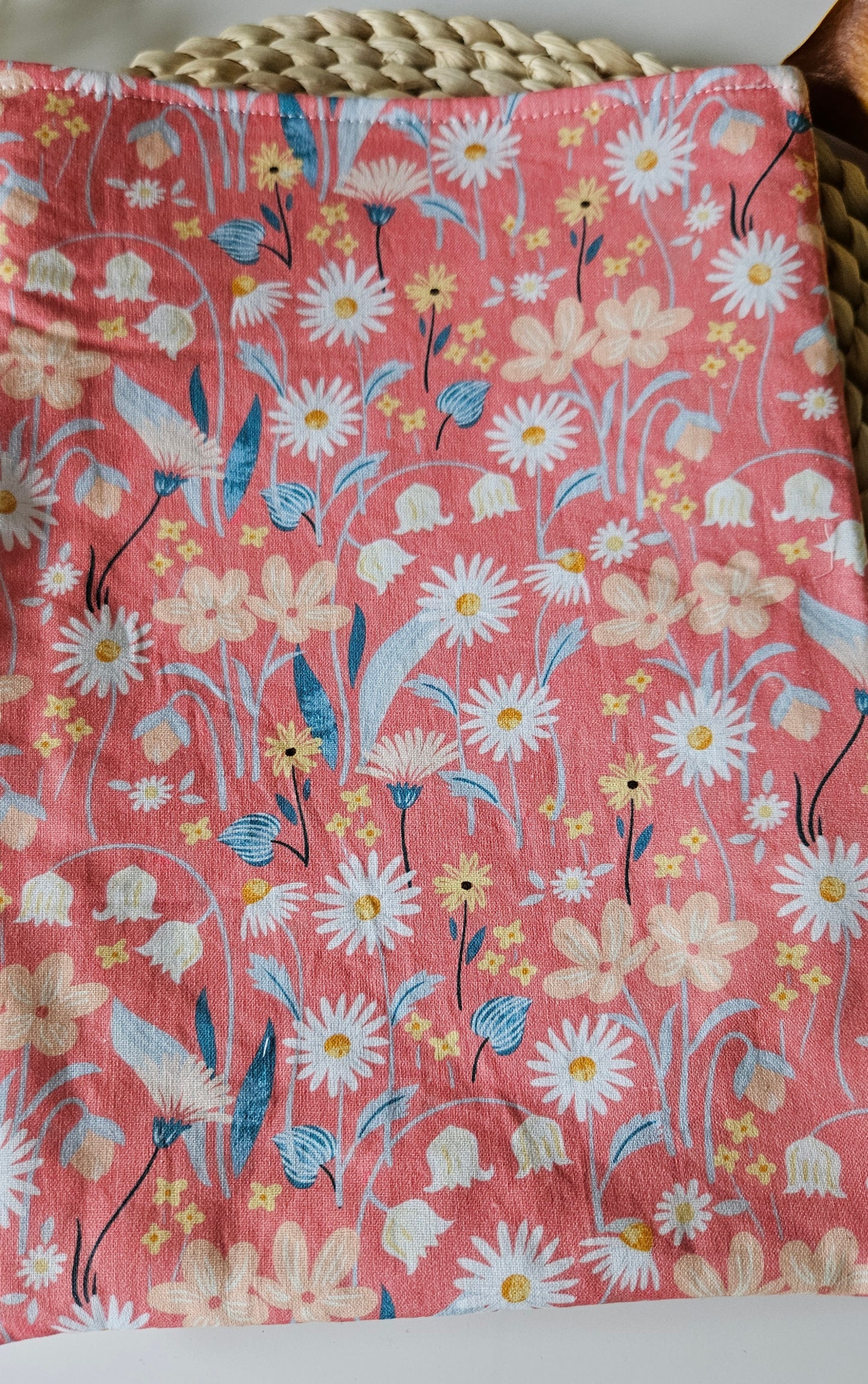 Pink Florals Book Sleeve