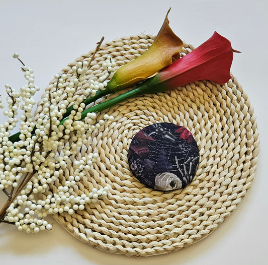 Dark Romance Wine Glass Coaster